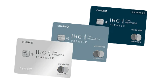 IHG One Rewards Traveler, Premier, and Premier Business credit cards