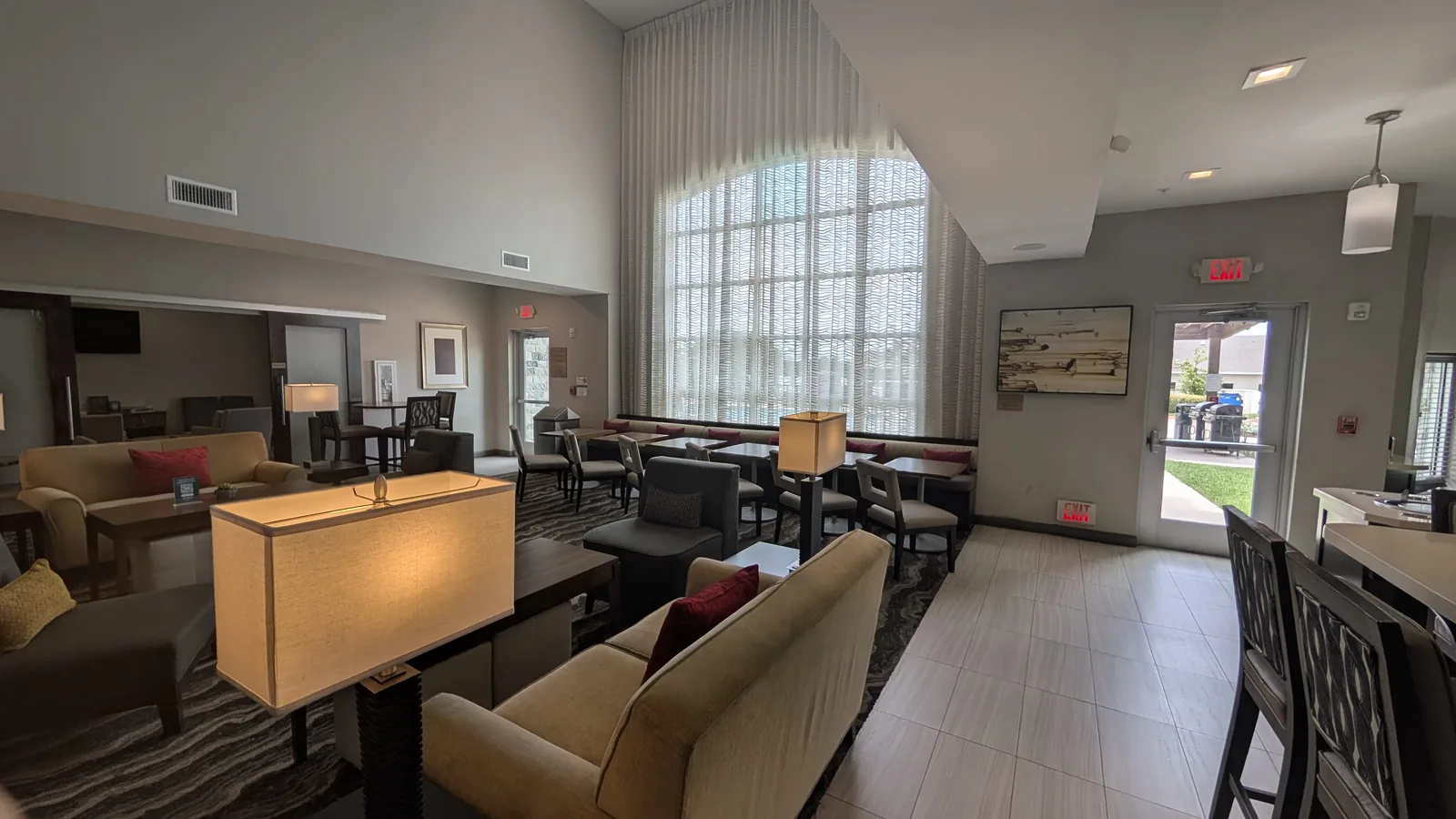 Buffet counter in the breakfast room.